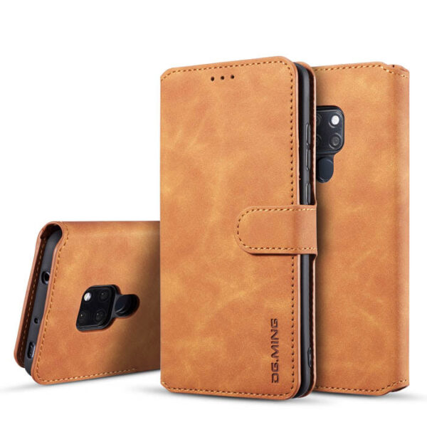 DG MING Huawei Mate 20 Wallet Stand PU Leather Case Brown DG MING Case