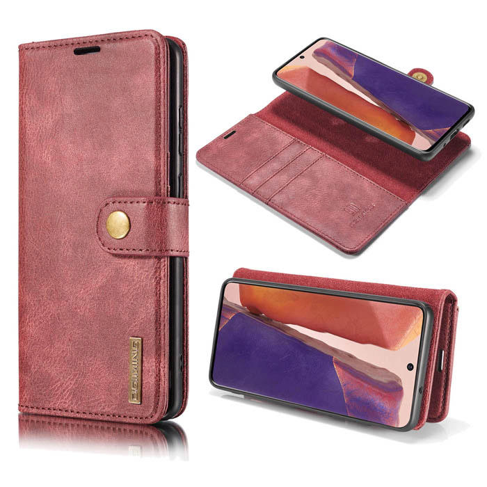 Dgming Samsung Galaxy Note 20 Wallet Magnetic Case Red Dgming Case 3802