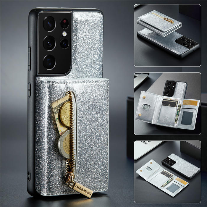 Dgming Samsung Galaxy S21 Ultra Magnetic 2 In 1 Wallet Case 1253