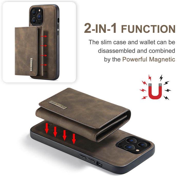 Dgming Iphone 13 Pro M1 Detachable Mini Wallet Case With 7 Card Slots 3275